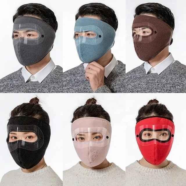 Full Face Riding Mask with Anti - Fog Shield โ Winter Windproof Fleece Mask | COD in Pakistan - SMARTONLINEMART