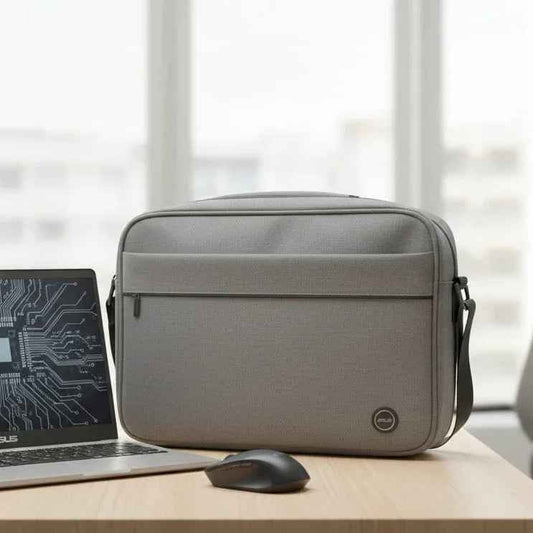 Grey Laptop Shoulder Bag - Stylish and Durable Laptop Carry Case for Protection in Pakistan - SMARTONLINEMART
