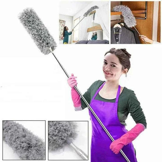 Telescopic Microfiber Fan Duster 360° for High Reach Cleaning - COD Available in Pakistan - SMARTONLINEMART
