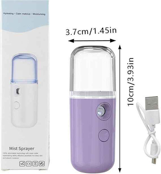 USB Rechargeable Facial Mist Sprayer – Portable Hydrating Skin Care Device | COD Available in Pakistan - SMARTONLINEMART