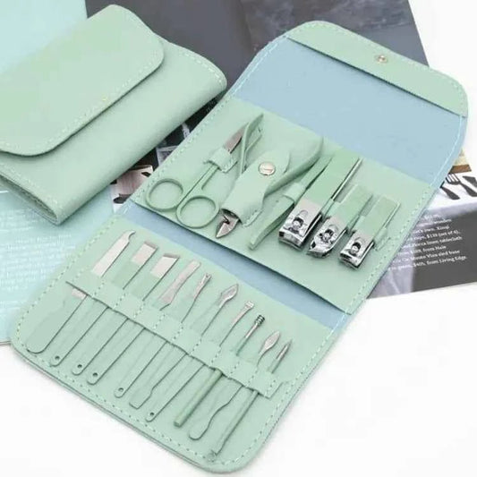 16 - in - 1 Manicure Pedicure Kit - Complete Nail Clippers, Cutters & Ear Pick Tools | COD in Pakistan - SMARTONLINEMART