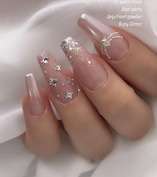 24 - Pcs Press - On Nail Set – Salon - Quality Artificial Nails for Home or Parties | COD in Pakistan - SMARTONLINEMART