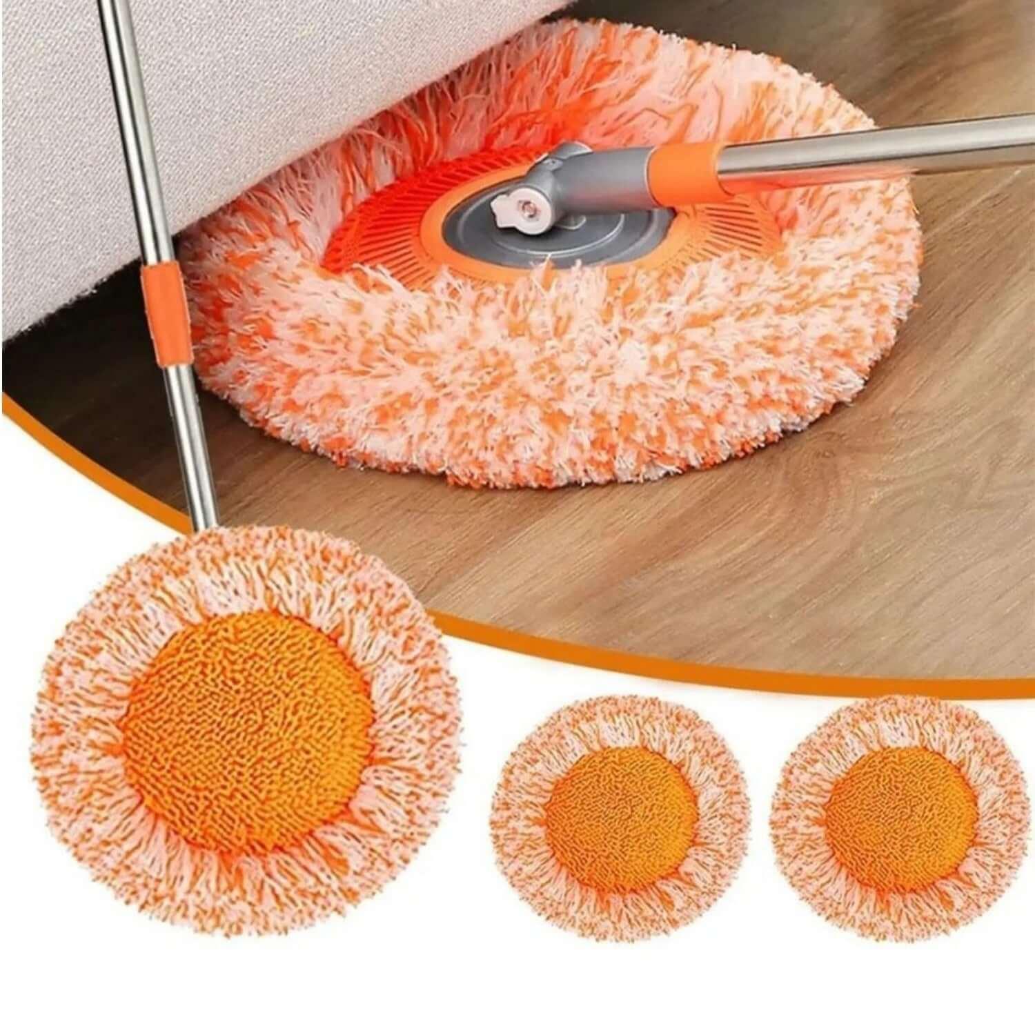 360° Rotating Microfiber Mop | Extendable Handle Telescopic Floor Cleaning Mop - SMARTONLINEMART