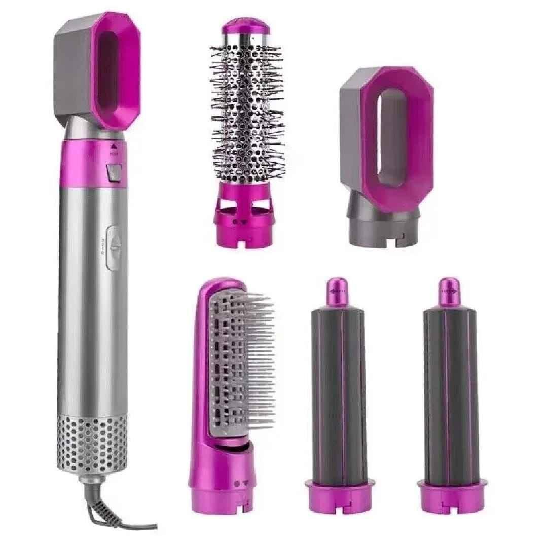 5 in 1 Hair Styler Brush, Straightener, Curler, Blow Dryer & Volumizer for All Hair Types | COD in Pakistan - SMARTONLINEMART
