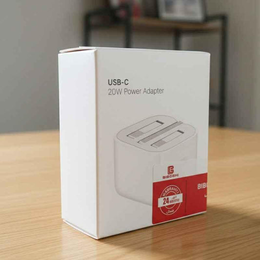 Biboshi USB - C 20W Fast Charger for iPhone 11 to 16 – Compatible in Pakistan - SMARTONLINEMART