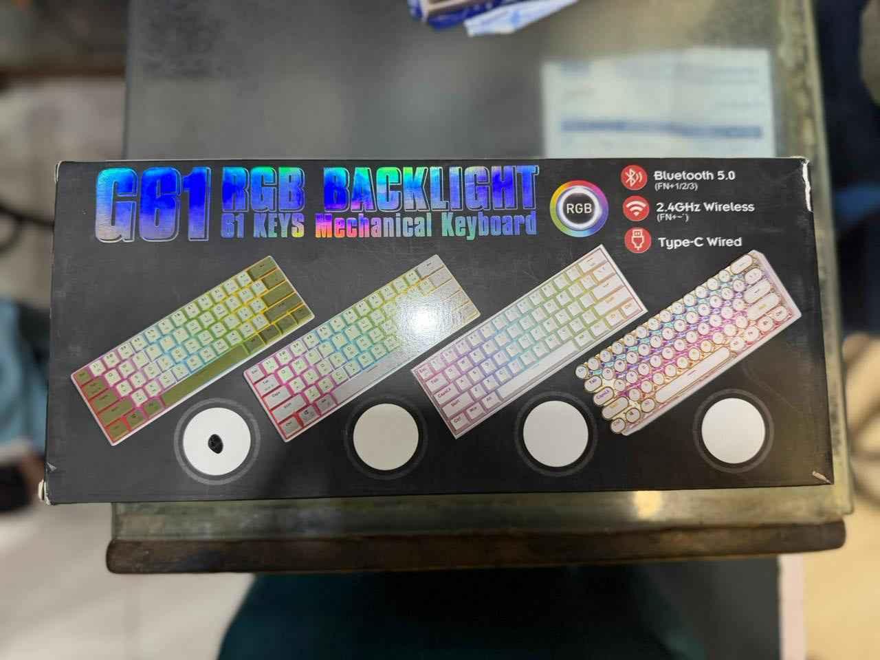 GB1 61 - Key Wireless Mechanical Gaming Keyboard – RGB Backlit, Hot - Swappable | COD in Pakistan - SMARTONLINEMART