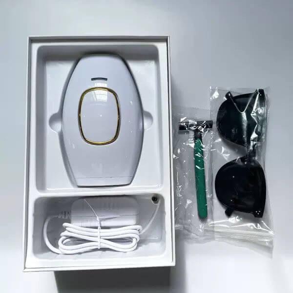 Laser Hair Removal Handset with Razor & Glasses for Women and Men - SMARTONLINEMART