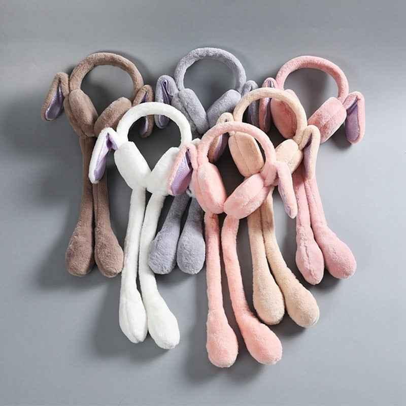 Jumping Rabbit Earmuffs – Adorable Plush Winter Ear Warmers for Kids & Adults | COD in Pakistan - SMARTONLINEMART