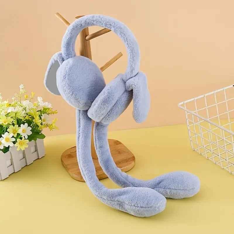 Jumping Rabbit Earmuffs – Adorable Plush Winter Ear Warmers for Kids & Adults | COD in Pakistan - SMARTONLINEMART