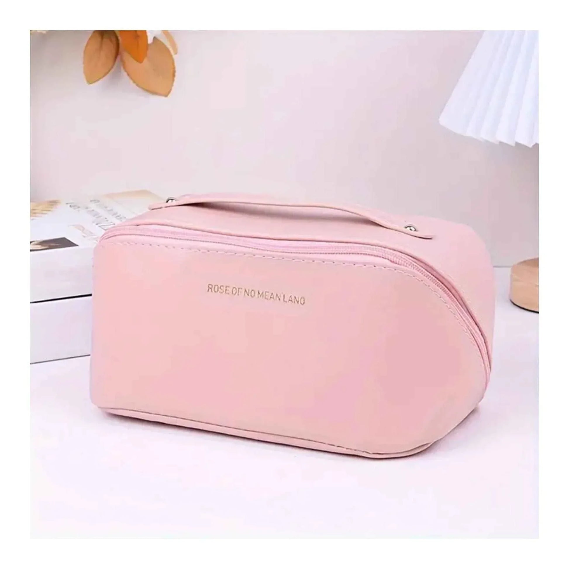 Large Travel Cosmetic Bag – Leather Makeup & Toiletry Organizer | Pakistan - SMARTONLINEMART