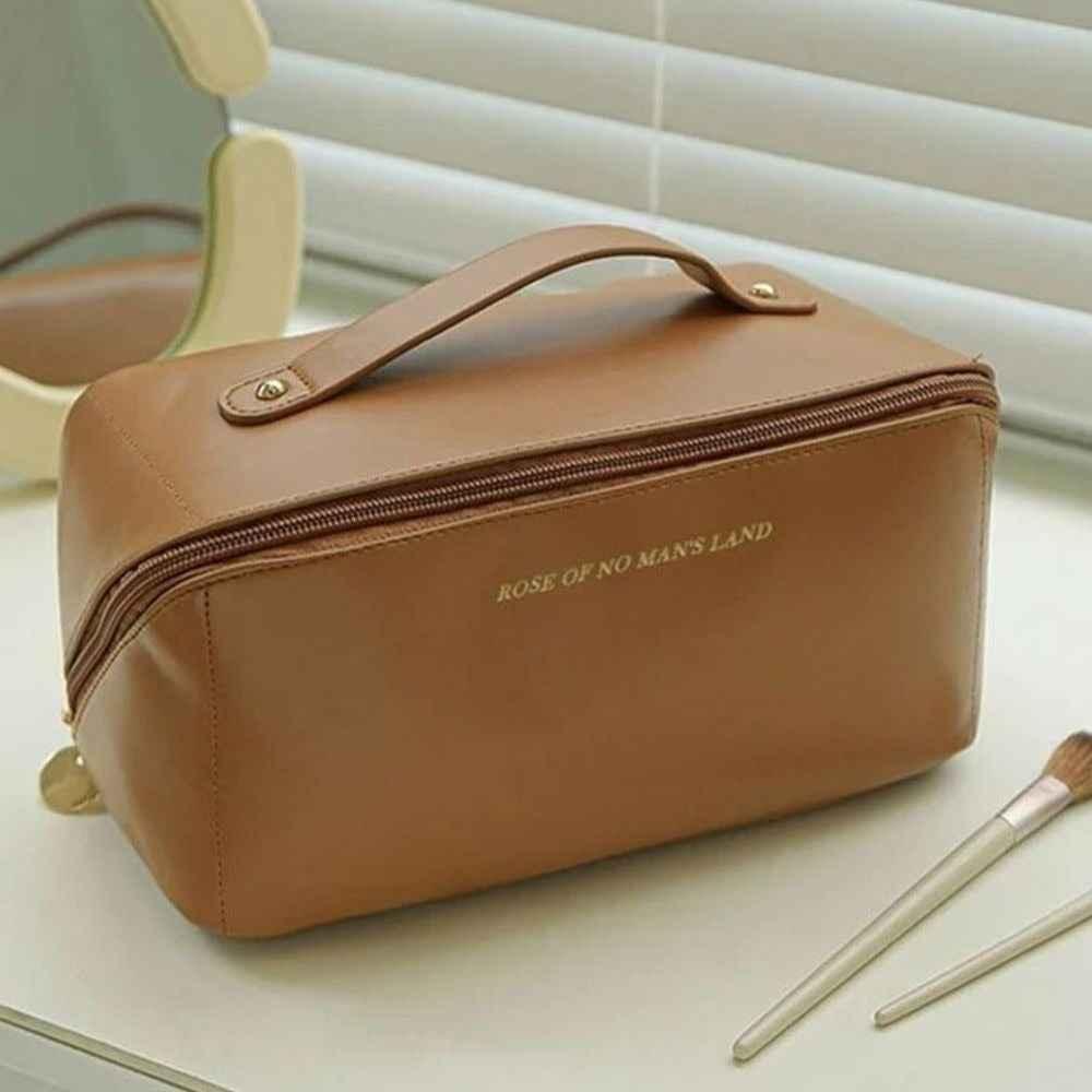 Large Travel Cosmetic Bag – Leather Makeup & Toiletry Organizer | Pakistan - SMARTONLINEMART