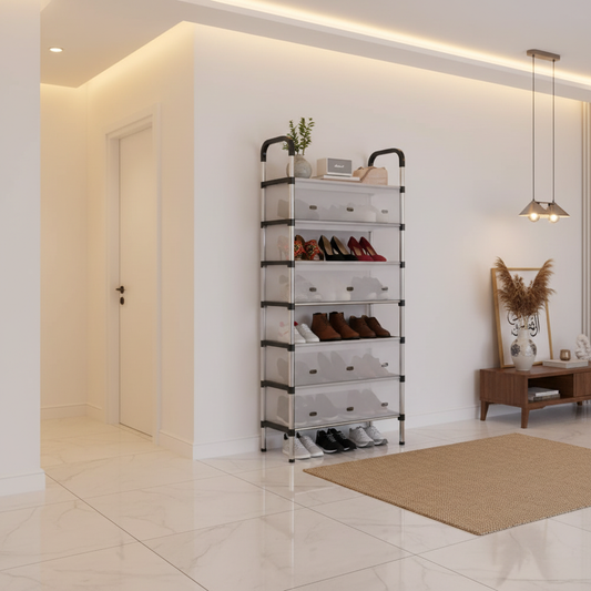 Multi-Layer Shoe Rack Lifestyle Image