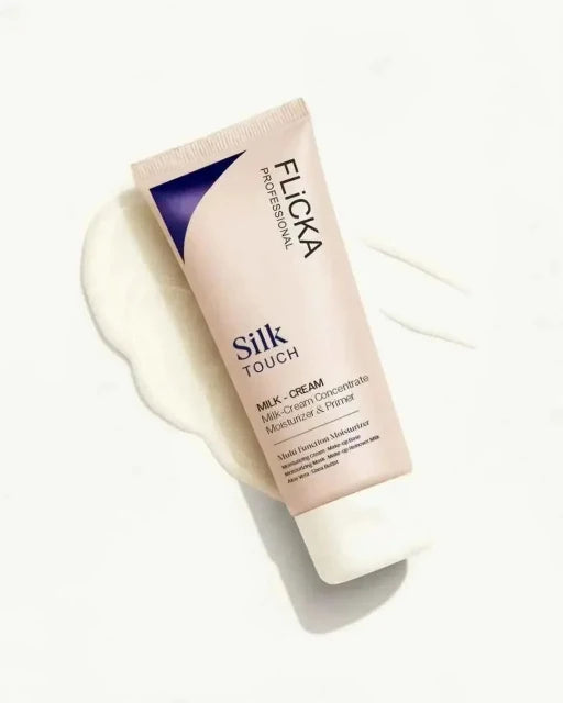 Flicka Silk Touch Milk Cream packaging on a white background