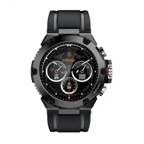 watch front view showing display and design