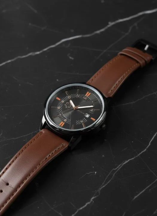  MontBlanc 0817A luxury watch close-up of dial showing date display and indices