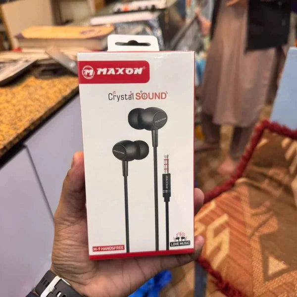 Maxon M9 Handfree – High-Performance 3.5mm AUX Wired Earphones - SMARTONLINEMART