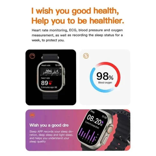 T800 Ultra Smart Watch Series 8 – 1.99" HD Display, Bluetooth Calling & Wireless Charging - SMARTONLINEMART