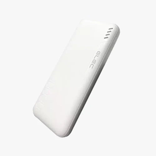 White electronic device with 'ELEK' branding on a light gray background