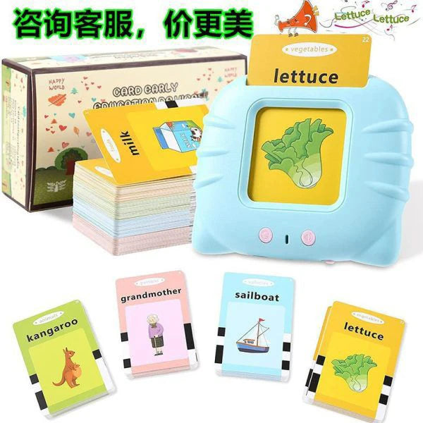 Educational card set with colorful cards and a blue toy buy now smartonlinemart