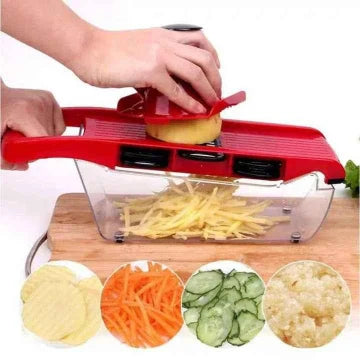 10-in-1 Mandoline Vegetable Slicer & Manual Food Chopper – Multi-Function Cutter - SMARTONLINEMART