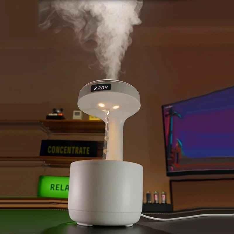 Smooth Sailing Antigravity Humidifier – Quiet Operation & Water Drop Light Effects | COD in Pakistan - SMARTONLINEMART