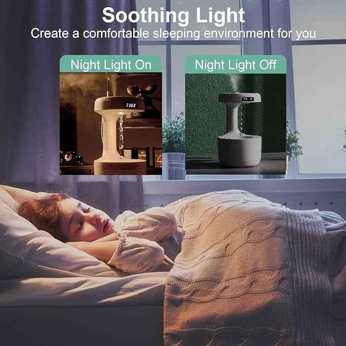 Smooth Sailing Antigravity Humidifier – Quiet Operation & Water Drop Light Effects | COD in Pakistan - SMARTONLINEMART