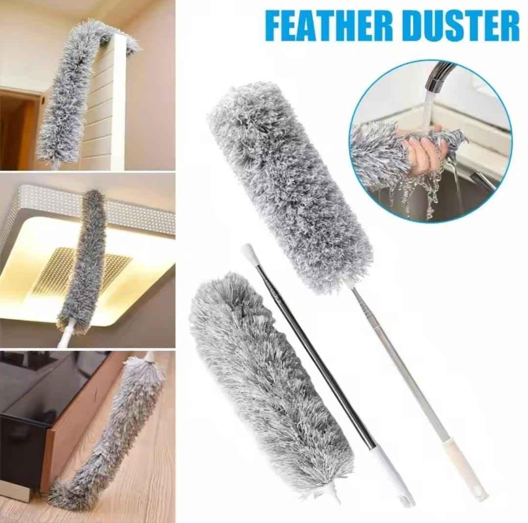 Telescopic Microfiber Fan Duster 360° for High Reach Cleaning - COD Available in Pakistan - SMARTONLINEMART